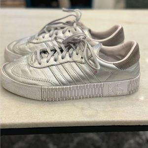 Women’s Adidas Platform Sambas. Size 8.5